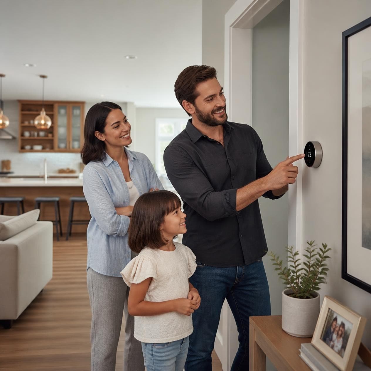 Indoor air quality equipment in a home in Plainfield, IL